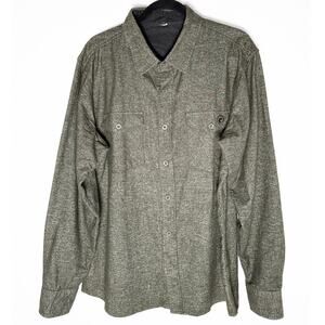 Men's Long Sleeve Button Up Cotton Flannel Shirt Front Pocket Street Style Comfy
